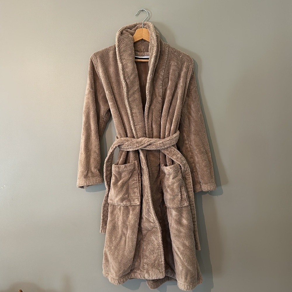 Parachute Classic Turkish Cotton Robe in Fawn, Size S - Picture 3 of 8